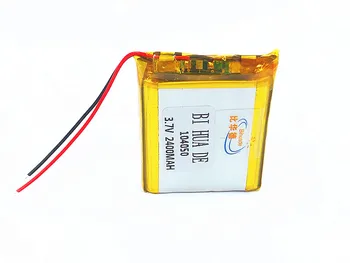 2400mAh Batéria 3,7 V Lipo 104050 Nabíjateľná pre Dvr GPS MP4 MP5 Tablet PC Prenosný počítač Power Banky, Elektronické Hračky Jazdy Nahrávač