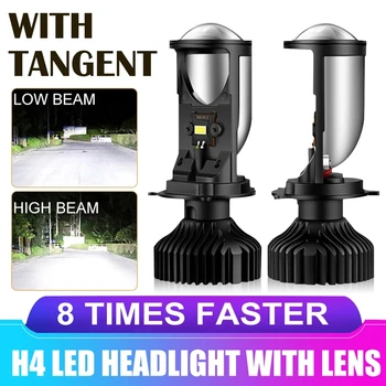 2 KS H4 LED Projektor Mini Objektív Auto H4 LED Žiarovky Svetlometu Kit na prestavbu Hi/Lo Lúč RHD LHD 6000K Canbus Auto Svetlo Lampy
