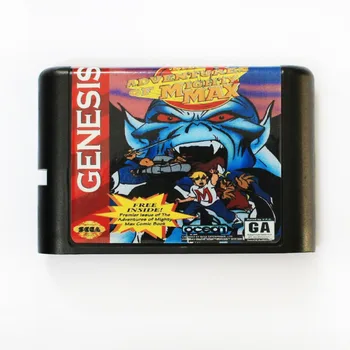 Dobrodružstvo Mocný Max 16 bit MD Hra Karty Pre Sega Mega Drive Pre SEGA Genesis
