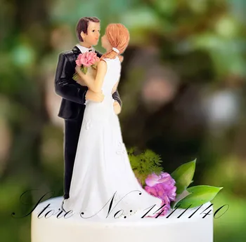 Milujúci Futbal, Nevesta a Ženích Svadobnú Tortu Vňaťou svadobné darčeky pre svadobnú tortu dekorácie dodáva s dopravou zadarmo