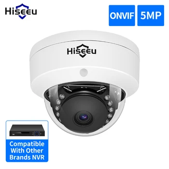 Hiseeu 5MP v nevýbušnom POE IP Kamera Audio H. 265+ Dome Domáce Vnútorné Vonkajší Dohľad Bezpečnostné Kamery CCTV Video pre NVR