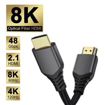 8K HDMI Kábel HDMI 2.1 Kábel Drôt ARC HDR 8K60Hz 4K120Hz HDMI Video Kábel pre PS5 PS4 Chromebook Notebooky Dataprojektor Vysokej Definitio
