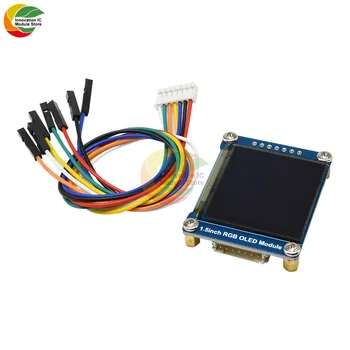 1.5 Palcový RGB OLED Displej Expansion Board Modul, 128×128 Rozlíšenie 65K SSD1351/SPI/I2C/IIC Rozhranie pre Raspberry Pi 4B 3.3-5V