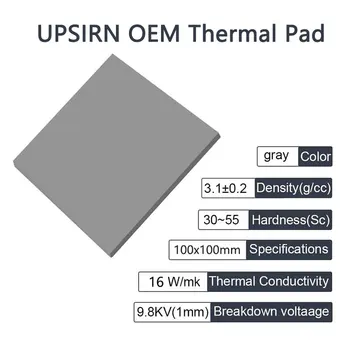 Upsiren OEM Odvod Tepla Silikónové Podložky CPU/GPU Grafickej Karty Vodné Chladenie Tepelné Pad Mat Doske Silikónové Mazivo Pad